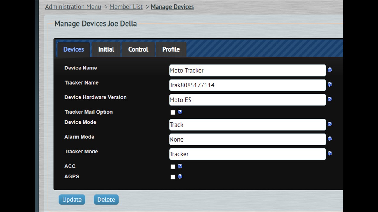 L. Manage Device of User