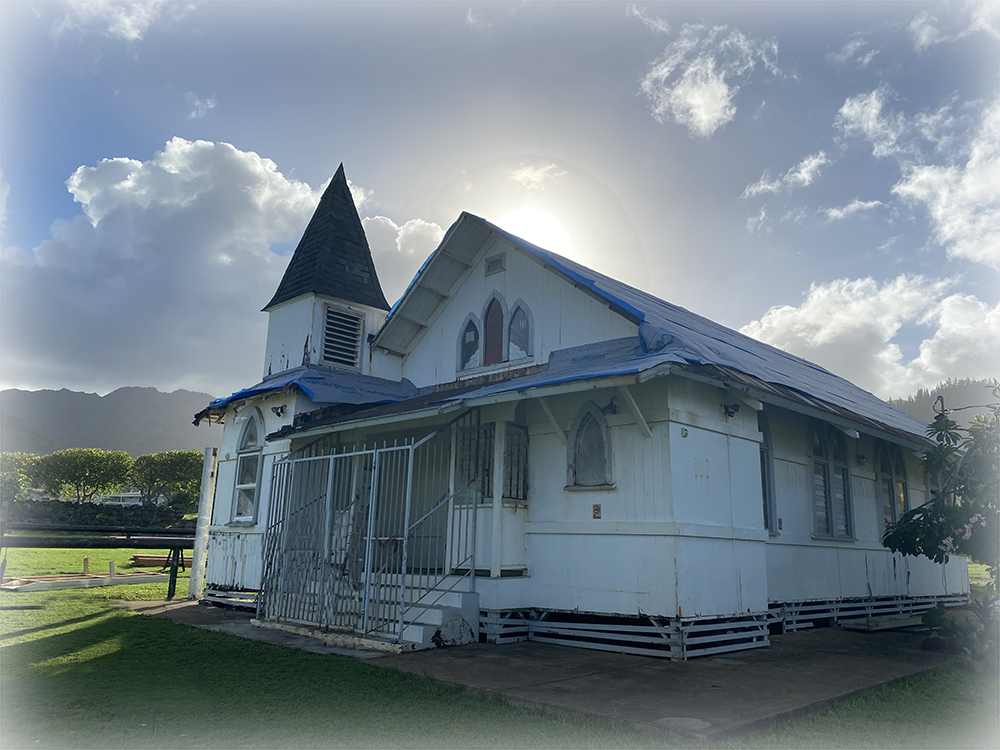 the Church at sunset