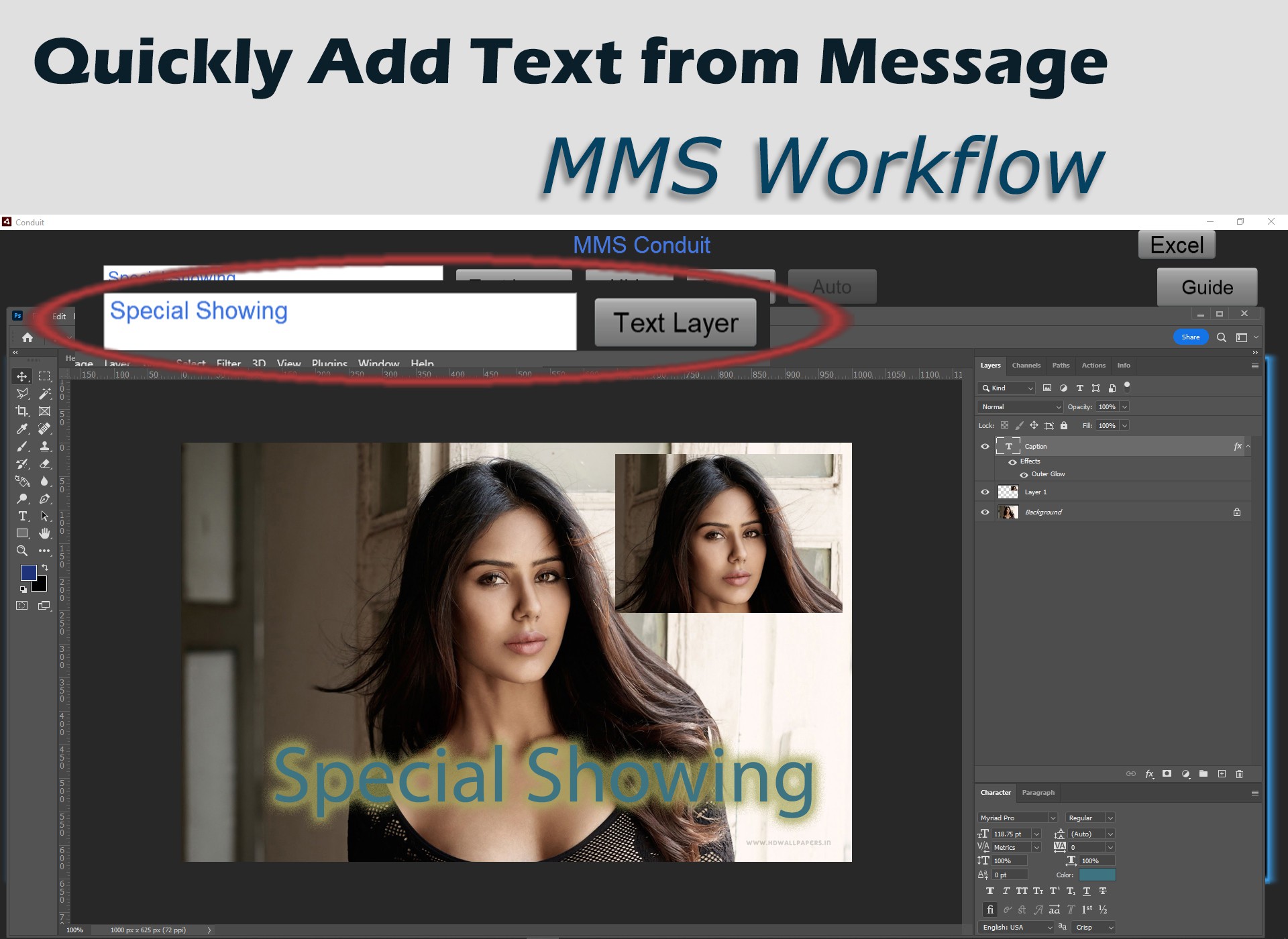 Quickly Add Text From Message