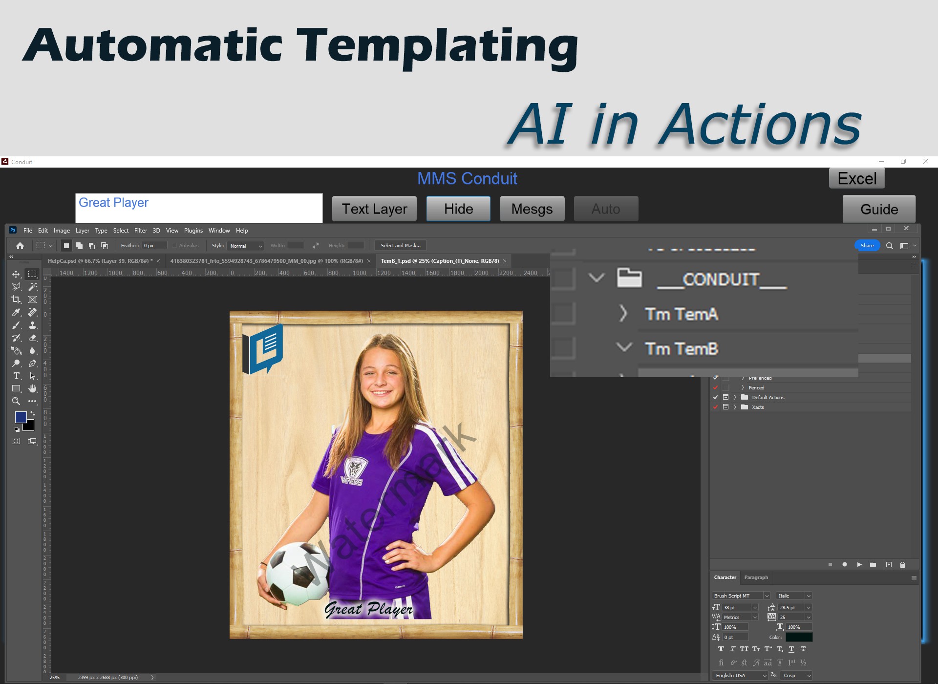 Templating with Actions AI
