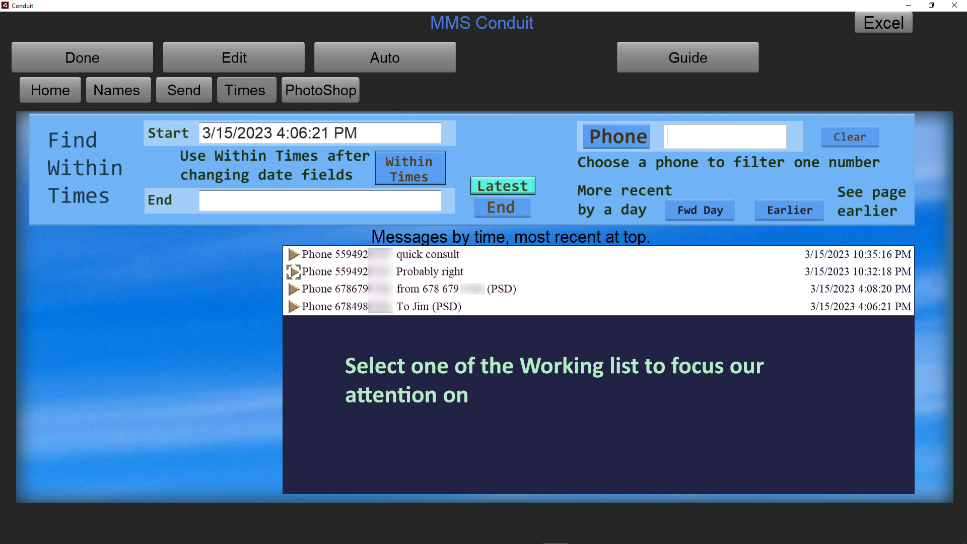 Select Message