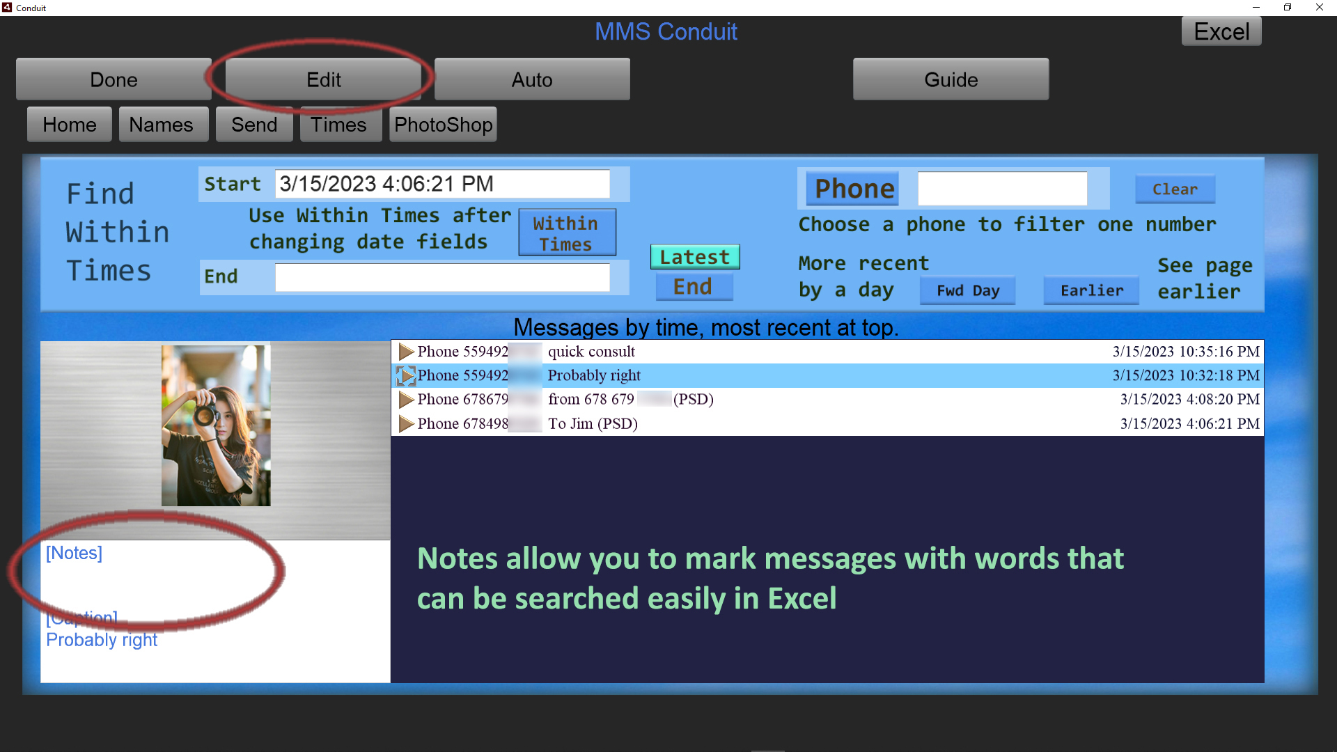 Select Message