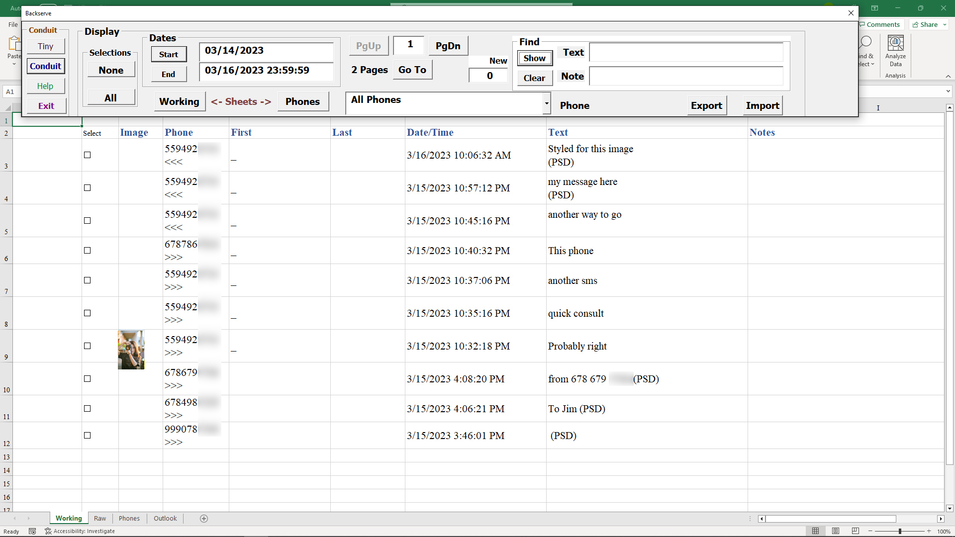 Return Excel
